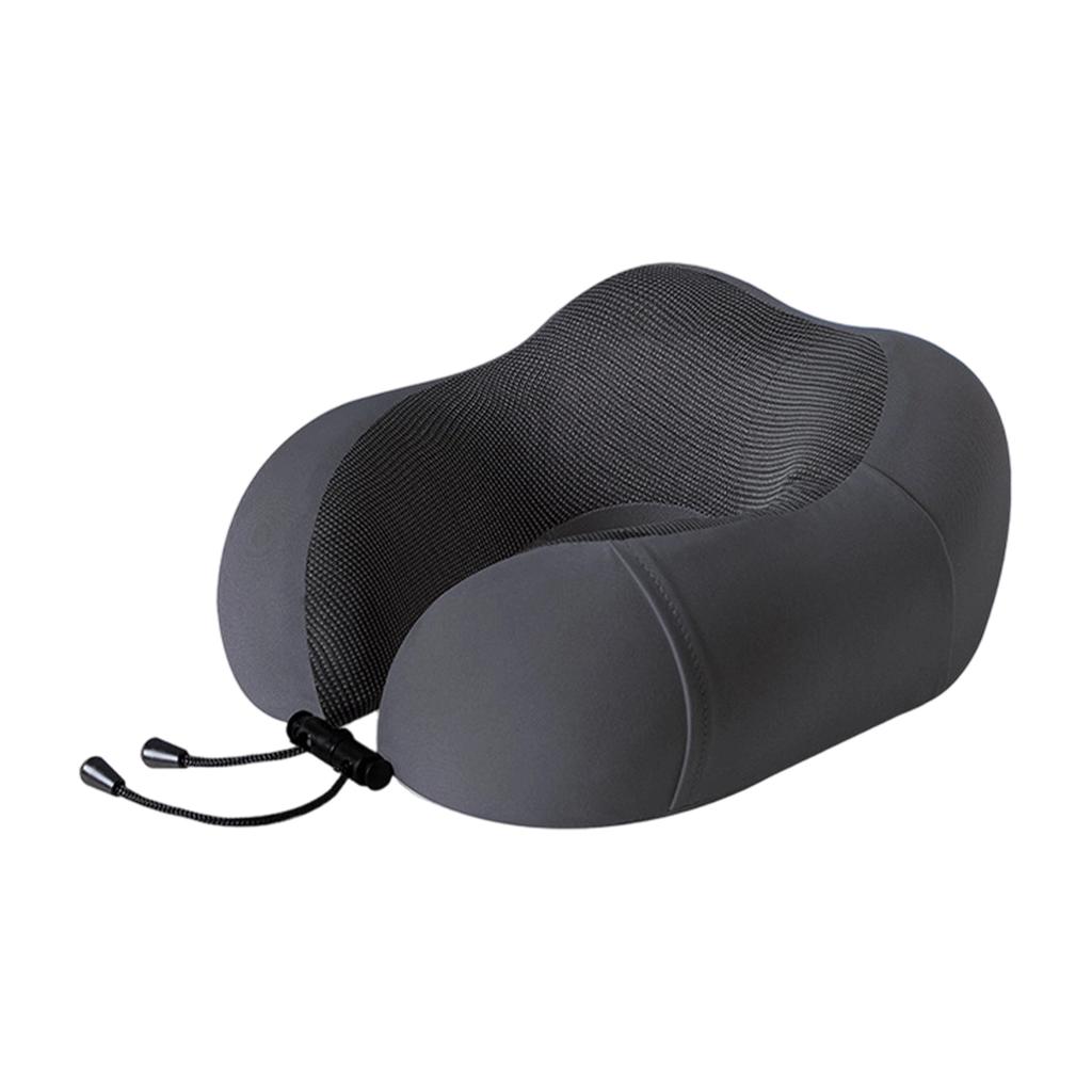 Travel Neck Pillow U Shaped Memory Foam Support Ergonomic Design Portable Lightweight Adjustable Drawstring for Comfort on Plane Train Car