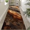 Luxury Gold Marble Hallway Runner Rug Retro Modern Art Design Non Slip Long Runner Rug Washable Floor Carpet for Hallway Living