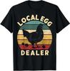 Retro Vintage Local Egg Dealer Farmer Chicken Egg Lover T-Shirt  Unisex Clothing Tees Tops  Vintage T Shirt  Casual Clothes