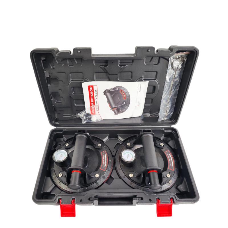Electric Vacuum Suction Cup Tool with Strong Air Pump & Automatic Refill, Lithium Battery Powered for Glass & Tile Handling