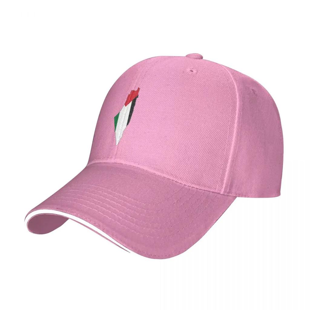 Map Baseball Cap Flag of Palestine Casual Trucker Hat Summer Unisex Women Outdoor Sports Sun-Proof Design Baseball Caps