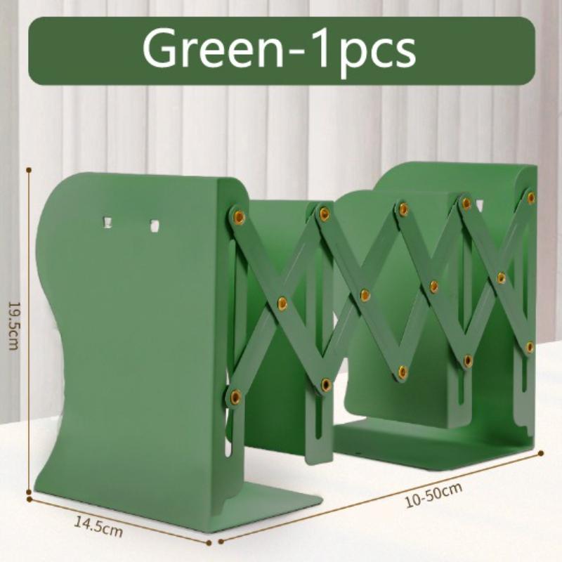 Retractable Bookstand with Pen Holder Integrated Desktop Book Storage Rack Baffle Book Clip Folding and Fixed