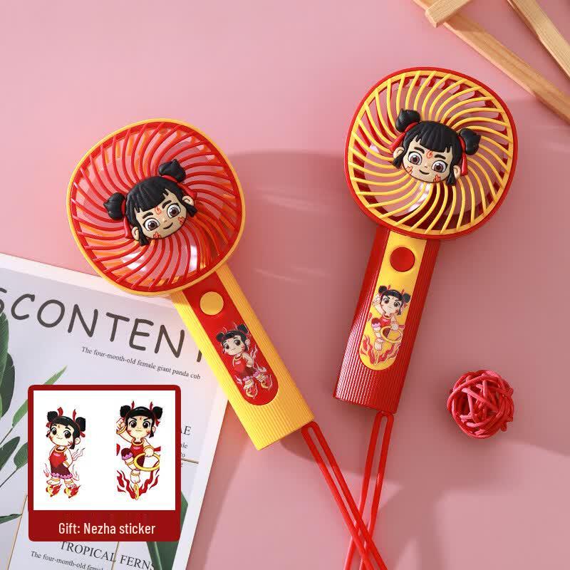 LINGPAN Handheld Mini Fan with Lanyard Pack of 5