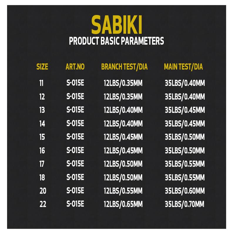 FTK Sabiki Rigs Rybářské návnady Flash Návnada Rybí kůže Glow Rybářské korálky Háčky s vysokým obsahem uhlíku pro sladkovodní/mořskou vodu