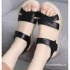 Cow Tendon Sole Mother Shoes Sandals Go Out Flat Summer Light Middle-aged and Elderly Leather Sandals.
