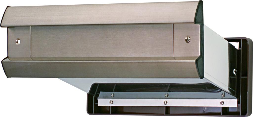 Mizukami Metal No. 2000 Post with Inner Lid, Airtight Type for Solid Walls, Amber (001-5801) 1 unit