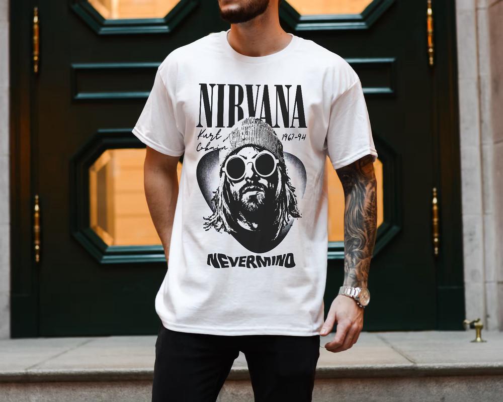 Kurt Cobain TShirt Frightwig As Worn By Nirvana Retro Tshirt Unisex Adult New Unisex T-Shirt S