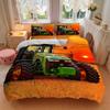 3Pcs Tractor Golden Field Sunset Bedding Sets For All Sizes New 3D Printed Bed Cover Comforter Duvet Cover Pillowcase Bedroom Decoration