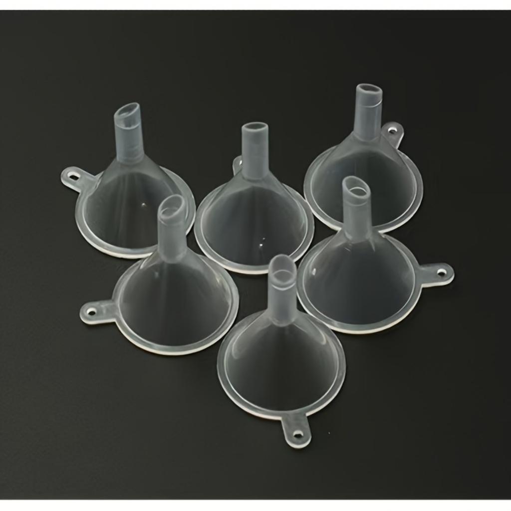 3 Piece Mini Plastic Funnel Set Ideal for Kitchen and Beauty Use, Honey, Sauces and Other Liquids. Essential Kitchen Accessories.