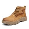 British High-top Casual Sport Retro Work Boots for Men Autumn Winter Fashion Platform Shoes Male New Designer Leather Boots Man