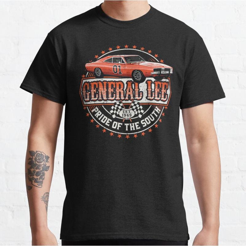 General Lee Pride of the South Vintage 70s tv The Dukes Of Hazzard s mens Large size Adult tops
