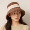 Fisherman's Hat Women's Spring Foldable Sun Hat Summer Color Block Sunscreen Hat