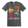 Lets rock mens ladies tshirts music rock metal guitar birthday gift tshirt tee