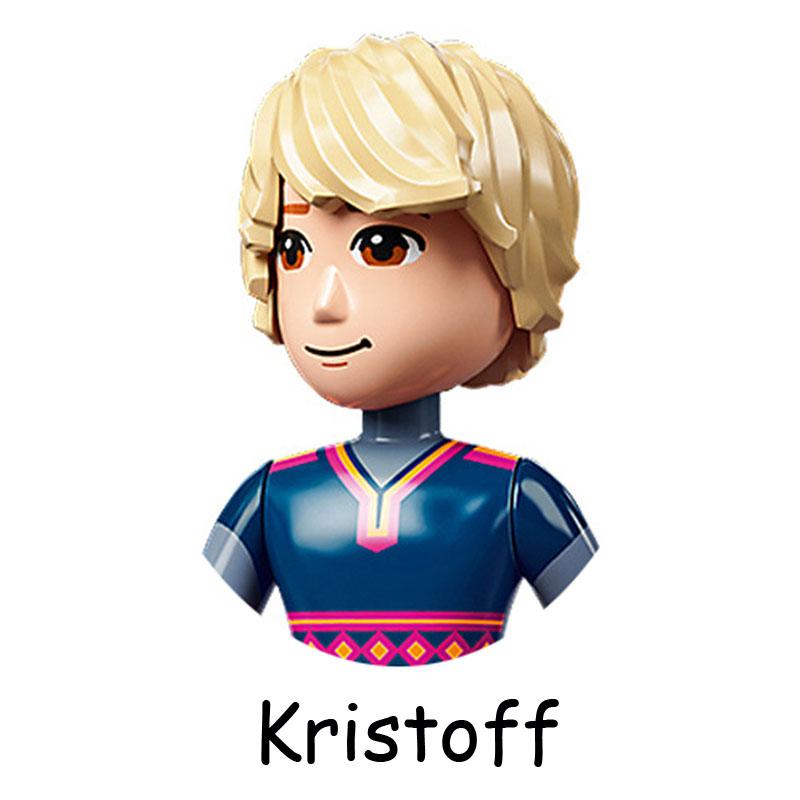 Non-Toxic Fairy Tale Princess Children Belle Beast Cinderalla Anna Olivia Model Figure Blocks Construction Building Bricks Toys For Children