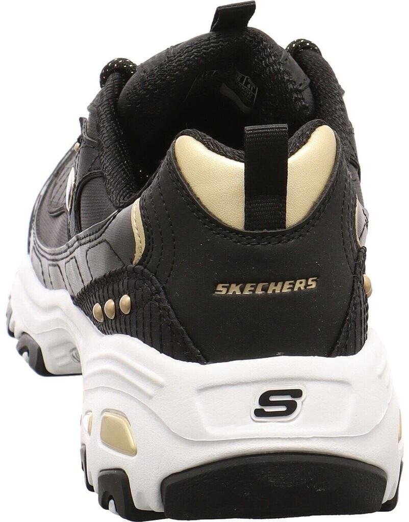 Skechers D'Lites Women Black/gold Sneakers