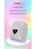 New 220W Rhinestone Smart Induction Nail Lamp with 33 Crystal Beads, Dual Light Source for Fast Nail Curing (White)