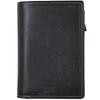 Margo II Bifold Genuine Medium Half Cowhide Leather Men's Wallet, Leather, Wallet, Wallet, Semi-Long Wallet, (Black)