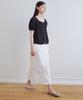 Step Around Belted H-Line Skirt_White