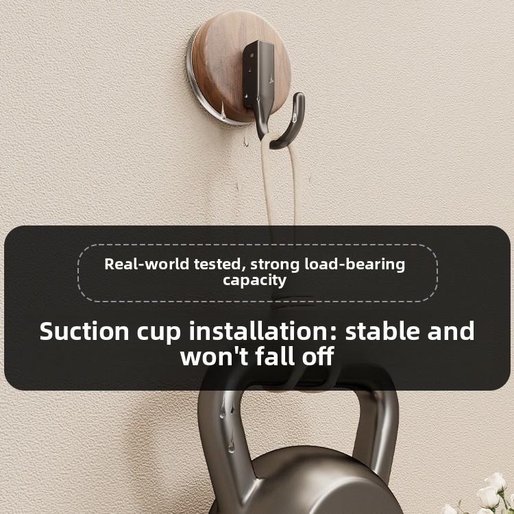 No-Drill Heavy-Duty Suction Cup Hooks for Dormitory Kitchens and Bathrooms