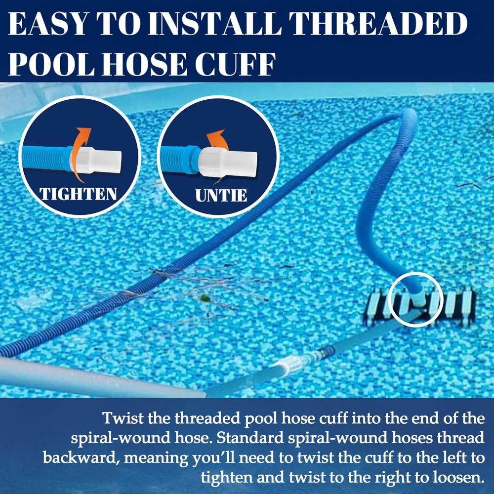 Plastic Hose Connector Coupling White Swimming Pool Accessories Durable Pool Vacuum Connector