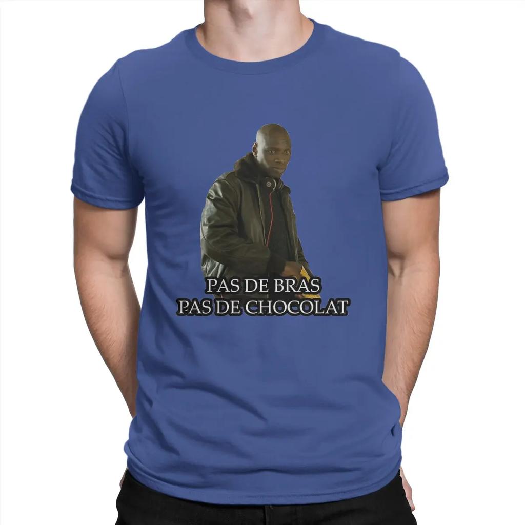 Vintage Omar Sy T-Shirt Men O Neck Pure Cotton T Shirt Intouchables Short Sleeve Tees Printed Clothes
