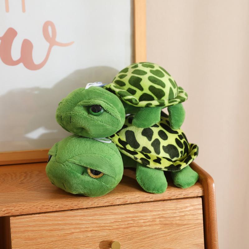 Cartoon Big-Eyed Turtle Doll Plush Toy Marine Animal Small Turtle Doll Children'S Company Soothing Rag Doll