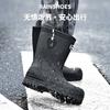 Men's PVC Mid-Tube Work Rain Boot Waterproof Durable Non-Slip Farm Kitchen Shoe for Men