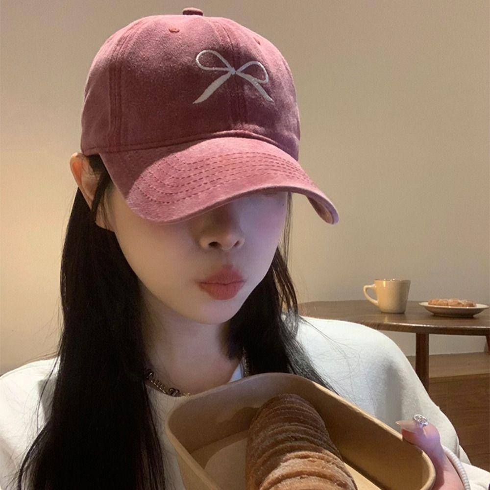 Embroidery Embroidery Bow Baseball Cap Baseball Hat Peaked Cap Casual Sun Hat  Men