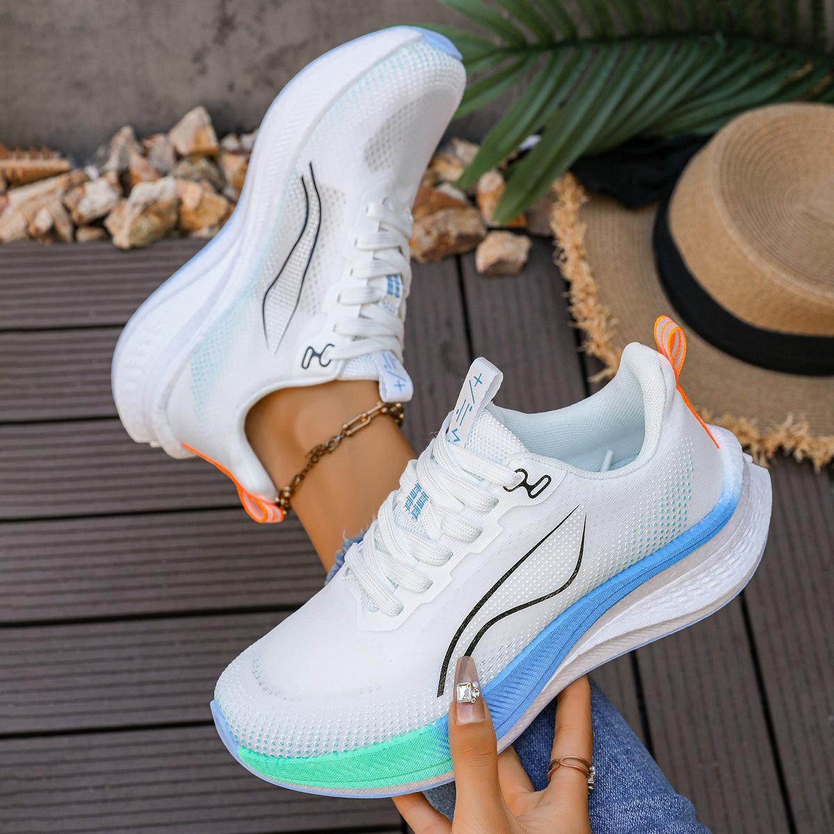 Summer sports shoes running shoes shock absorption lightweight casual sports mesh casual shoes 34