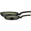 Set of 2 Pans - Induction - - AVOCADO - Ø 24 and 28 Cm - 3 Mm Forged Aluminum - Green