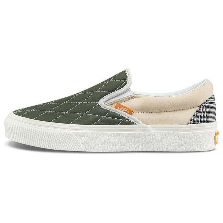 Vans Unisex Slip-On Sneakers Multi-color Green Light Gray Men s VN000XG88MZ EU 35