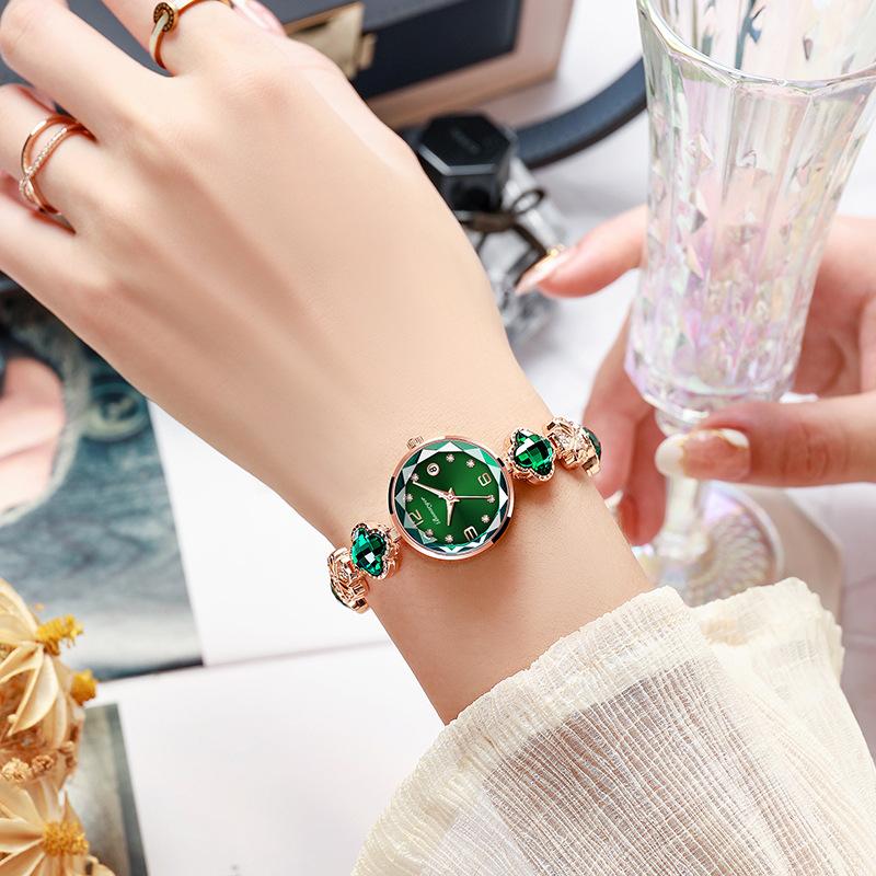 Bracelet Green Light Luxury Jewelry Women'S Watch Waterproof Women'S Watch Niche High-End Women'S Model