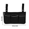 Wheelchair Bag Waterproof Pouch with Secure Reflective Strip Large Capacity Walker Storage Multifunctional