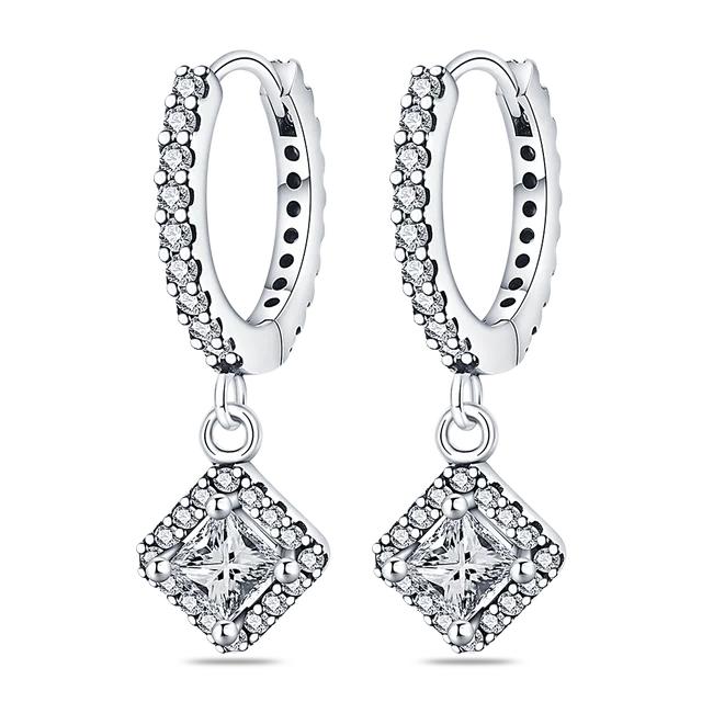 Pandach Náušnice Hvězda Měsíc ze Sterlingového Stříbra 925 Pro Výrobu Šperků Pro Ženy Párty Dárek Tovární Výprodej Náušnice Pro Ženy Nové