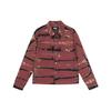 Stussy Rip Dye Ranch Jacket American Vintage Tie-Dye Casual Jacket Unisex Jacket Red 115515