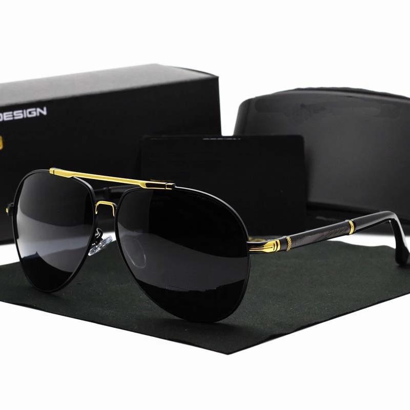 Men's Polarized Sunglasses: European & American Fashion, Large Frame, UV Protection, Ideal for Driving & Fishing.