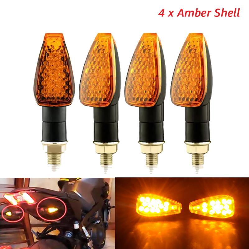 Motorcycle LED Turn Signals Lights Blinker Indicator Light 12V Moto Turn Signal Lamp For Honda For Yamaha For Cafe Racer