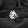 Green Amethyst Gemstone Ring Jewelry, Handmade Gorgeous Silver Ring, 925 Sterling Silver Jewelry For Wedding Gift