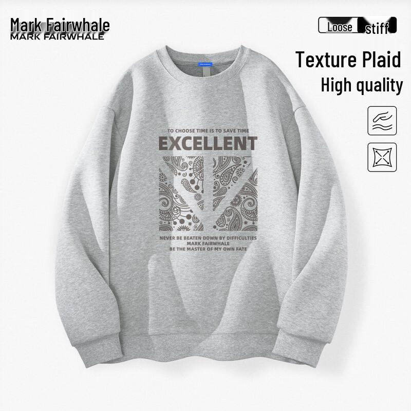 

Mark Fairwhale Men s 2025 Spring/Autumn High Street Loose Fit Round Neck Sweatshirt