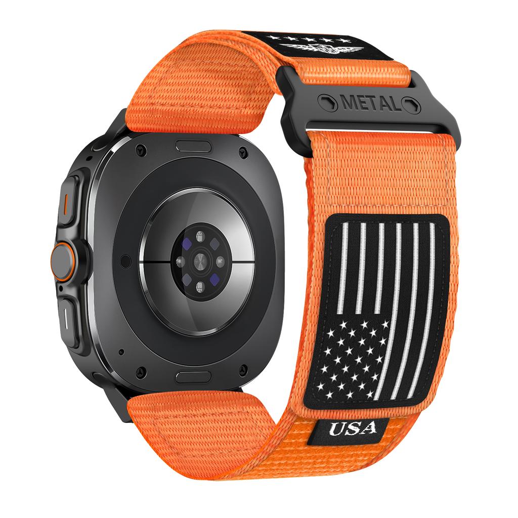 Strap For Samsung Galaxy Watch 7 Ultra 47mm Accessories Sport Fabric Rugged Nylon Bracelet Correa Galaxy Watch Ultra Band 47 Mm