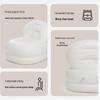 Portable Inflatable Cream Style Sofa - Automatic PVC Single Backrest for Outdoor Leisure