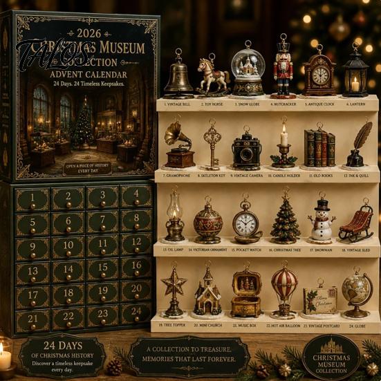 Saisonale Countdown-Box Heritage Acryl Adventskalender, Dekorative Hängeverzierung, Langlebige Leichte Balkonanhänger Jalousie für Zuhause Schlafzimmer