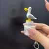 Real Sound Seagull Button Keychain Adult Keyboard Clicky Keychain  For Adults Children