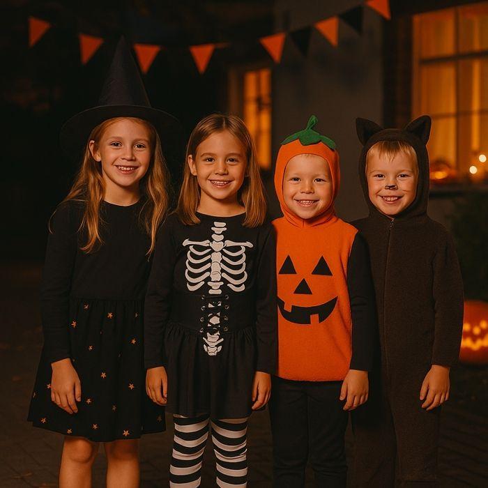 Halloween Costume Girl - SIROCO - Black and White Skeleton - 3 Pieces - 4/6 Years - Optimal Comfort
