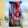 Bayern Munich Soccer Jersey Customized Name Beach Towel Super Soft & Absorbent Suitable for Swimming Gym Camping Yoga Vacation