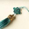 Green sandalwood comb with vintage-style carved lotus design, mini portable hair comb, holiday gift, supports engraving, suitable for a girlfriend