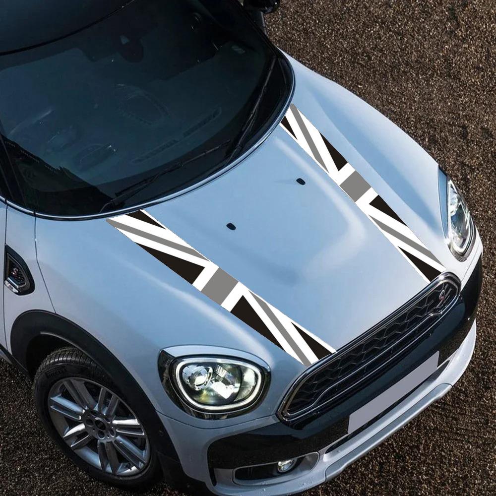 For MINI Cooper F55 F56 F57 F65 F66 F67 J01 J05 Car Hood Bonnet Sticker Cover Grille Trim Vinyl Overlay Decals Car Decoration