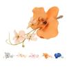 5 Pcs Groom Boutonniere Elegant Men Wedding Flower Lifelike Permanent Reusable Artificial Brooch Flo