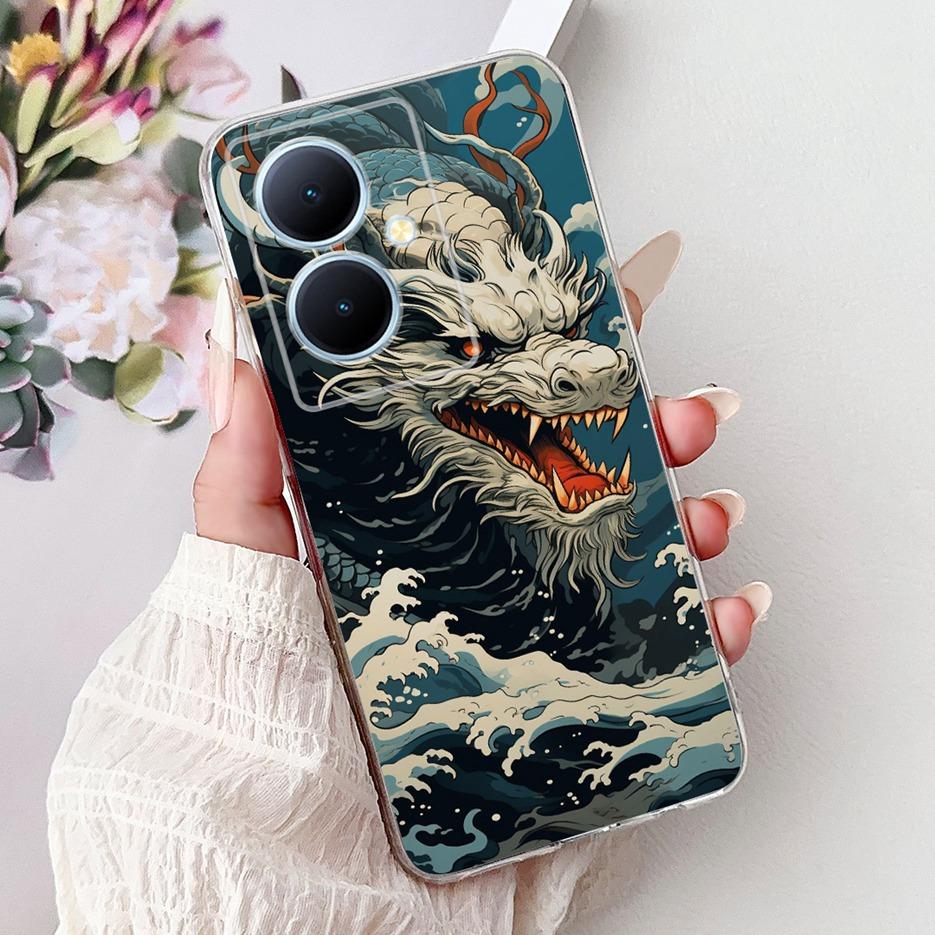 For Vivo Y78 Plus 5G Case V2271A New Luxury Painted Cover Soft Slim Phone Case For Vivo V29 Lite V29LIte V2244 Y78+ Fundas Coque