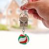 ABOOFAN Set of 2 Volleyball Keychains, Alloy Leather Bag Charms, Keychains, Perfect Gifts for Sports Fans